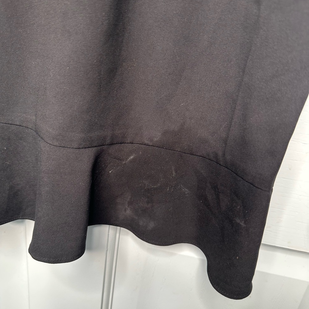 BCBGeneration Black Flutter Sleeve V-Neck Mini Dress Size M - Picture 11 of 11